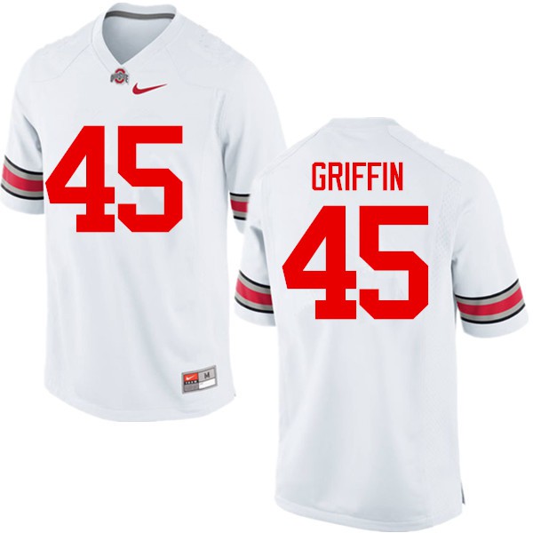 Ohio State Buckeyes #45 Archie Griffin Men Stitched Jersey White OSU91919